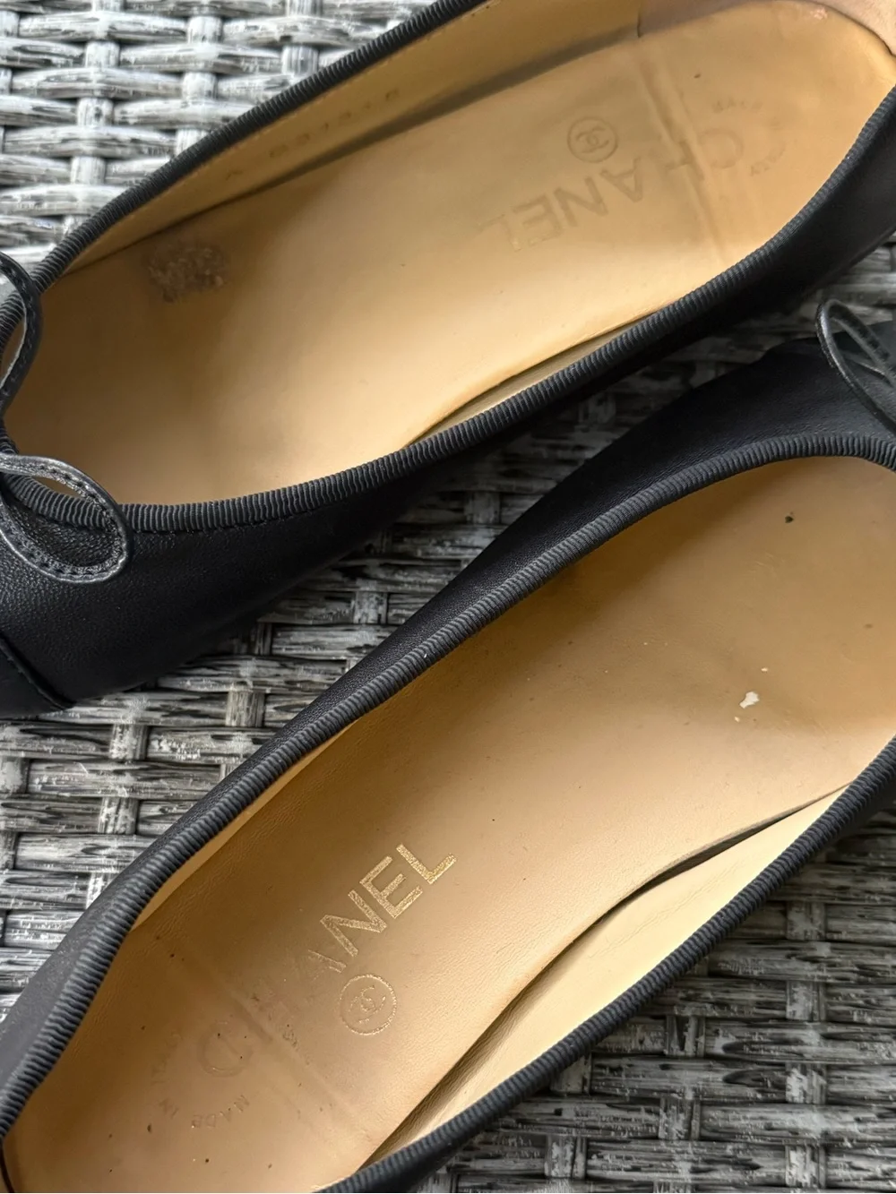 CHANEL lambskin ballerina